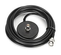YUUGAA Antenna Base con Montaggio Magnetico, Supporto Magnetico per Radio walkie-Talkie per Auto con Linea di Alimentazione 50-3 Maschio BNC