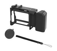 YUULNMOP Camera Street Photography Vlogging Handle Grip Kit con gabbia per DJI Osmo Action 6, sgancio rapido, pulsante di otturatore, cinturino da polso, copriobiettivo, scarpa fredda (per Action6