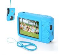 YUULNMOP Custodia in silicone per fotocamera compatibile con Kodak PIXPRO FZ45, antigraffio, custodia protettiva completa, morbida con cinturino da polso per custodia per fotocamera digitale FZ45, blu