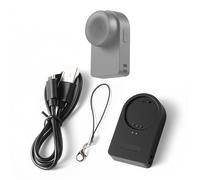 YUULNMOP Dock di ricarica magnetico a ventosa per trasmettitore d'aria per microfono Insta360, stazione di ricarica portatile per microfono ultra wireless X5/X4/X4 Air/Ace Pro 2/GO con cordino
