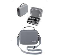 YUULNMOP Osmo Nano, custodia protettiva per accessori DJI Osmo Nano, custodia portatile in PU impermeabile con scomparti personalizzabili, palmare e tracolla