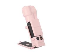 YUULNMOP Staffa magnetica + protezione per obiettivo dello schermo cardanico con vite da 1/4" e scarpa fredda compatibile con DJI OSMO Pocket 3 Supporto adattatore di espansione parti aggiornate (rosa