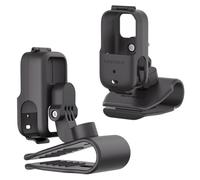 YUULNMOP Supporto a clip per parasole per auto adatto per DJI Osmo Nano, sgancio rapido, rotazione a 360°, inclinazione di 90°, vivavoce per vlog/video POV, tracolla con morsetto staffa per action