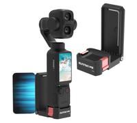 YUULNMOP Supporto magnetico per DJI Osmo Pocket 4P/4/3 | Supporto per fotocamera di espansione con slitta fredda e supporto da 1/4", accessori per staffa adattatore desktop/verticale