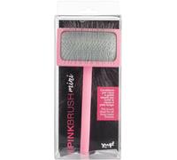 YUUP! - PINKBRUSH MINI Cardatore professionale a denti lunghi e ad alta densità, Spazzola per cani e gatti, accessori per toelettatura cane e gatto