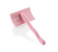 YUUP! - PINKBRUSH MINI Cardatore professionale a denti lunghi e ad alta densità, Spazzola per cani e gatti, accessori per toelettatura cane e gatto