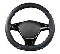 YUUSA Coprivolante Auto per Fiat 500/500E/500C/ 500L/500X/500X Sport/New 500 Electric, Pelle PU Antiscivolo Traspirante Durevole Protezione Volante Decorazione Accessori,Type D-Blue