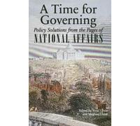 Yuval Levin A Time for Governing (Tascabile)