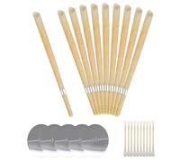 YUVKIN 10 candele per orecchie, realizzate con cera d'api naturale, candele a cono profumate per pulizia e rimozione tappo cerume, coni per orecchie bloccate, con 5 dischi protettivi