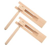 YUVKIN 2 Pezzi Raganella in Legno, Strumento Musicale Rotante, Rumoroso per Bambini, per Giochi, Feste, Eventi e Manifestazioni Sportive