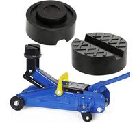 YUVKIN 2 Pezzi Tampone in Gomma Universale, Adattatore per Sollevatore e Cavalletto, Compatibile con Cric Idraulico, Sollevatore Auto, Scanalatura per Cric Sollevatore Martinetto (6.5 * 6.5 * 3.3 cm)