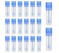 YUVKIN 20 pezzi provetta con cucchiaio, contenitore feci per analisi e esami, test sangue occulto nelle feci, provette contenitore urine per laboratorio scuola educativo (15ml)