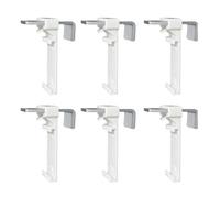 YUVKIN 6 Pezzi Supporti di Montaggio Accessori di Ricambio per Tende Klemmfix, Tende a Doppio Strato, Tende Duorollo Senza Foratura, per Fissaggio su Finestre in PVC Fisse