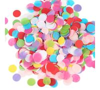 YUVKIN Coriandoli 6000 pezzi, Decorative per Matrimonio, Compleanno, Feste, Confetti Rotondi e Dorati, per Decorazioni (50g) (Multicolore)