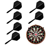 YUVKIN Darts Force 90 | Freccette con sistema integrato di precisione e asta, confezione da 6 alette e steli combinati 2 in 1 professionali altamente resistenti | Standard No.6