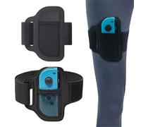 YUVKIN Fasce Elastiche Regolabili e Traspiranti per Gambe Compatibili con Nintendo Switch Sports Calcio/Ring Fit Adventure, Switch OLED/Switch, per Adulti