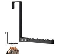 YUVKIN Gancio Pieghevole per Porta Senza Forare Appendino per Interno (Nero)