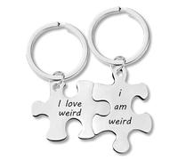 YUVKIN Portachiavi Puzzle Unisex Divertente per Uomo, Fratello e Sorella, Maggiore e Cognato, di Compleanno Migliore Amico, Ci vediamo a Casa, Regali Personalizzati