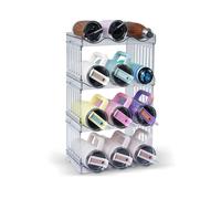 Yuvslo Set organizer per bottiglie d'acqua a 4 ripiani, resistente e impilabile, per bicchieri Stanley e bottiglie di vino da 1,18 l, scolapiatti da cucina, facile da pulire (idea regalo)