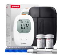 yuwell Misuratore Glicemia con Strisce Reattive x 50 e Lancetti x 50 pcs, il Glucometro Kit Completo Ideale per l'Uso Domestico, Diabete Test Kit Glucosio nel Sangue 250 Letture (Modello 710)