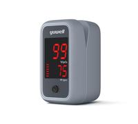 yuwell Saturimetro da Dito Professionale, Misuratore di Saturazione dell'Ossigeno con Monitoraggio della Frequenza del Polso, Pulsossimetro Batterie Incluse(YX105)