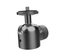 yuwqqoajv Adattatore per testa treppiede per fotocamera resistente, facile da installare con mini testa a sfera portatile e movimento fluido per una stabilità