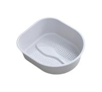 yuwqqoajv Vaschetta per massaggi con vasca per pediluvi ad capacità, sessioni di immersione rilassanti dopo una lunga giornata, robusta. Può resistere, Grigio, 38.5x33x11.5 cm