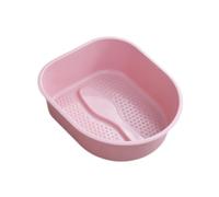 yuwqqoajv Vaschetta per massaggi con vasca per pediluvi ad capacità, sessioni di immersione rilassanti dopo una lunga giornata, robusta. Può resistere, Rosa, 38.5x33x11.5 cm