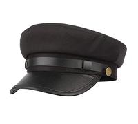 YUWXII Cappello da Autista per Uomo e Donna, Classico Vintage, Cappello da Capitano Newsboy, Cappello per Costume, Nero, Taglia Unica