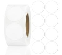 YUXIANLB 500 Etichette Adesive Rotonde Da 2,5 Cm Di Grandi Dimensioni Bianche Rotonde Di Codifica A Colori Per Ufficio Aula