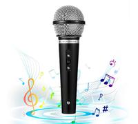 YUXIANLB Finto microfono puntello giocattolo microfono simula microfoni discorso microfono in plastica 1 pz modello microfono per karaoke musica feste di compleanno bomboniere aula scena puntelli