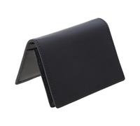 YUXITA Portafoglio da uomo in pelle nera espandibile per carte di credito e biglietti da visita, Nero , As Shown In The Picture