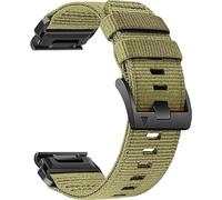 YUXUAN Cinturino in nylon da 26 mm per Garmin Fenix 8 51 mm/7X/6X/5X, Enduro 2, Tactix 7 Pro, epix Pro 51 mm, cinturino regolabile in tessuto con fibbia in acciaio, 26mm, Silicone, Nessuna pietra