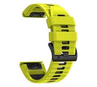 YUXUAN Cinturino in silicone bicolore da 22 mm, per Garmin Fenix 8 47 mm/epix Pro 47 mm, Fenix 7/7 Pro/6/6 Pro/5/5 Plus, Approach S60 S62, Forerunner 935 945, facile da montare e sgancio rapido, 22mm
