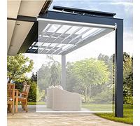 YUYI Tende a Rullo PVC Tenda di Plastica per Gazebo da Esterno Balcone Cucina,Tende a Rullo PVC Trasparente,Dimensioni Personalizzate Fatto su Misura(Size:155cm×240cm(61"×94.4"))