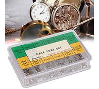 YUYTE 12 Dimensioni Tubo Cassa Orologio, Assortiti Accessori per la Sostituzione della Corona dell'orologio Kit di Strumenti di Riparazione dell'orologio Accessorio di Fissaggio