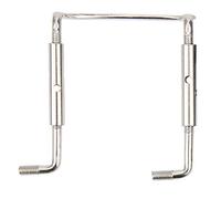 YUYTE 4/4 Parti di Violino Tailpiece Ebony Pegs Suncuners della Coda Chinrest Endpin Bridge Soundpost Kit con Ponte in Legno in Acero per Violini di Alta qualità