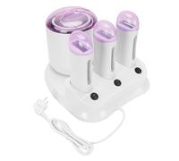 YUYTE 4 in 1 Scalda Cera, 3 Rotola su Caloroso Cera, Anti -scolsa, Macchina per Depilazione per Capelli 220 W per Uso Domestico, Coperchio (Spina europea 220V)