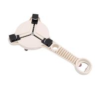 YUYTE Apriscatole Regolabile, Apriscatole Multifunzione con Ingranaggio Antiscivolo in Acciaio Inossidabile per L'Apertura di Coperchi di Bottiglie e Lattine, Corpo in ABS Leggero con (Cachi)