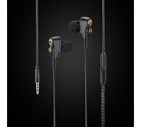 YUYTE Auricolari Stereo Cablati da 3,5 Mm con Comodi Paraorecchie in Silicone per Giochi e Musica (BLACK)