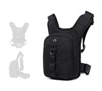 YUYTE Borsa da Gamba Multifunzionale per Moto con Cinghie per Sport all'aria Aperta, Design Compatto e Foro per gli Auricolari