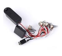 YUYTE Cablaggio del Circuito Pickup per Chitarra Preamplificatore EQ Attivo a 3 Bande con Controlli per Bassi, Acuti e Volume