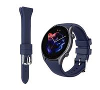 YUYTE Cinturino in Silicone Aderente per GTR 4, Traspirante, Leggero, Elegante e Confortevole (Blu)