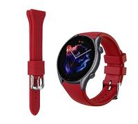 YUYTE Cinturino in Silicone Aderente per GTR 4, Traspirante, Leggero, Elegante e Confortevole (Borgogna)