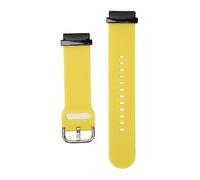 YUYTE Cinturino per Orologio in Silicone Leggero e Durevole per 7 6 5 - Look Elegante con Blocco Pulsante Anallergico, Comodo e Resistente Al Sudore, Facile da Installare (Giallo)
