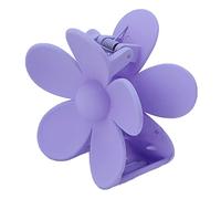 YUYTE Clip per Capelli Cuccio di Capelli Ather Claw Double Lock Denti Non Slip Clip Mascella a Forma di Fiori con Superficie Opaca per Donne Ragazze Tutti i Tipi di Capelli (viola chiaro)
