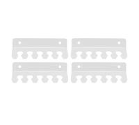 YUYTE Clip Portacavi in acrilico Multi-slot da 4 Pezzi per Scrivania e Parete - Gestione Efficiente dei Cavi USB, Cavi di Alimentazione, (Trasparente)