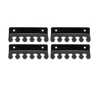 YUYTE Clip Portacavi in acrilico Multi-slot da 4 Pezzi per Scrivania e Parete - Gestione Efficiente dei Cavi USB, Cavi di Alimentazione, (BLACK)