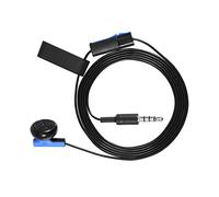 YUYTE con Microfono Monocuffia [modello Aggiornato 2024] Auricolare da Gioco da 3,5 Mm per Controller - Design Mono con Microfono Incorporato, vestibilità Ergonomica nell'orecchio, Accenti Blu e