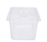 YUYTE Contenitore per Pentola a Cottura Lenta con Coperchio, Contenitore per Alimenti in Plastica di Alta qualità con Design Forato, capacità 12 Litri, Adatto Alla Maggior Parte